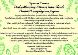 Życzenia Wielkanocne od Burmistrz Miasta i Gminy Chorzele.