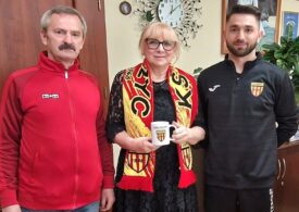 Przedstawiciele KS Orzyc odwiedzili burmistrz Beatę Szczepankowska.